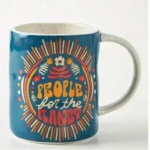 ⭐️ Dazey LA Retro Hippie Boho Hipster Farm Art Deco Modern Peasant Plant Cup Mug